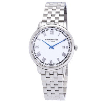 Đồng hồ nam Raymond Weil Toccata Quartz mặt trắng 5485-ST-00359 chính hãng