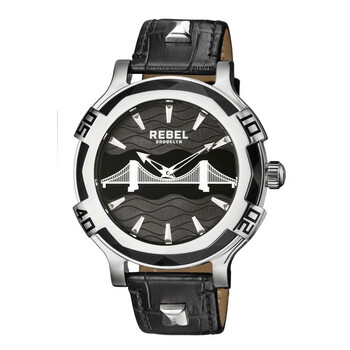 Đồng hồ Rebel Brooklyn Bridge mặt đen nam RB102-4071 chính hãng