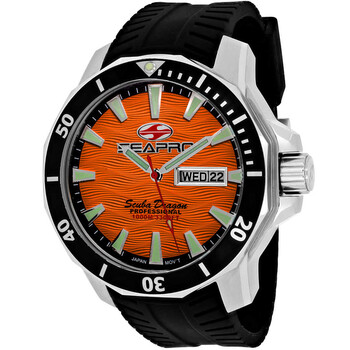 Đồng hồ Seapro Dragon Diver 1000M mặt cam nam SP8314 chính hãng