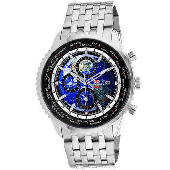 Đồng hồ Seapro Meridian World Timer GMT mặt xanh SP7320 nam chính hãng