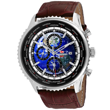 Đồng hồ Seapro Meridian World Timer GMT mặt xanh SP7131 nam chính hãng