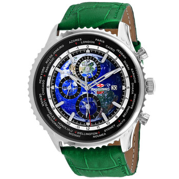 Đồng hồ Seapro Meridian World Timer GMT SP7133 mặt xanh nam chính hãng