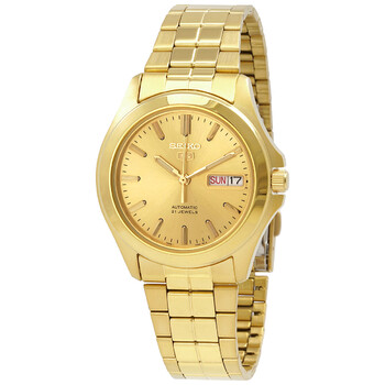 Đồng hồ Seiko 5 Automatic mặt vàng nam SNKK98K1 chính hãng