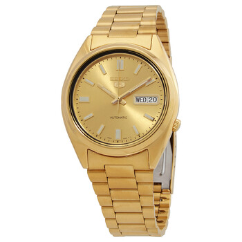 Đồng hồ Seiko 5 Automatic mặt vàng SNXS80K1 nam chính hãng