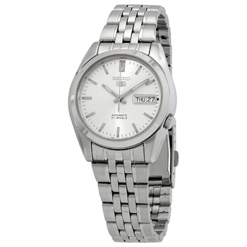 Đồng hồ Seiko 5 Automatic mặt bạc SNK355K nam chính hãng