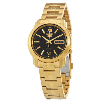 Đồng hồ Seiko 5 Automatic mặt đen nam SNKK86 chính hãng