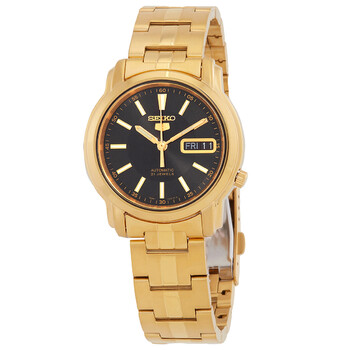 Đồng hồ Seiko 5 Automatic mặt đen nam SNKL88K1 chính hãng