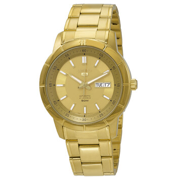 Đồng hồ Seiko 5 Automatic mặt vàng nam SNKN62 chính hãng