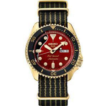 Đồng hồ Seiko 5 Sports Brian May SRPH80K1 mặt đỏ chính hãng