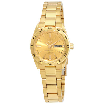 Đồng hồ Seiko 5 Sports Automatic mặt vàng nữ SYMG44K1 chính hãng
