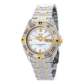Đồng hồ Seiko 5 Sports Automatic Mặt Trắng Nam SNZB24 chính hãng
