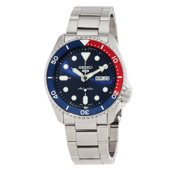 Đồng hồ Seiko 5 Sports SRPD53K1 mặt xanh bezel Pepsi chính hãng