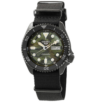 Đồng hồ Seiko 5 Sports SRPJ37K1 nam mặt số ngụy trang xanh chính hãng
