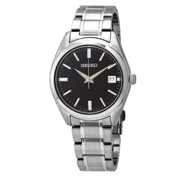 Đồng hồ Seiko Classic Quartz mặt đen nam SUR311P1 chính hãng