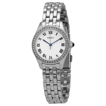 Đồng hồ Seiko Classic Quartz mặt trắng nữ SUR333 chính hãng
