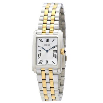 Đồng hồ Seiko Essentials Quartz mặt bạc nữ SWR087 chính hãng