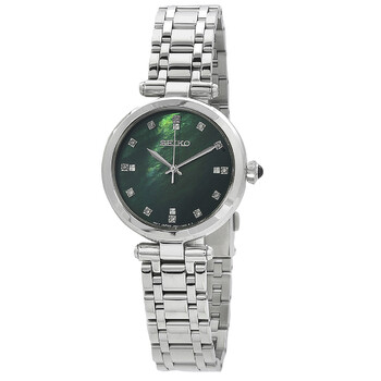 Đồng hồ Seiko Quartz Kim Cương Mặt Xanh Nữ SRZ535P1 chính hãng