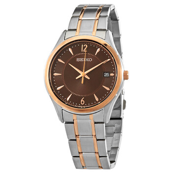 Đồng hồ Seiko Quartz mặt nâu SUR470P1 nam chính hãng