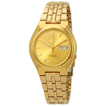 Đồng hồ Seiko Series 5 SNKL64 mặt vàng nam chính hãng