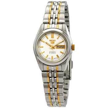 Đồng hồ Seiko Series 5 Automatic mặt trắng nữ SYMA35 chính hãng
