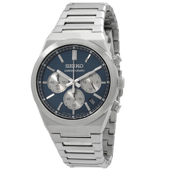 Đồng hồ Seiko Sport Chronograph Quartz SSB453P1 mặt xanh nam chính hãng