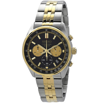 Đồng hồ Seiko SSB430P1 Nam Quartz Mặt Đen chính hãng