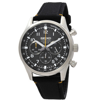 Đồng hồ Seiko SSB449P1 nam mặt đen thể thao chính hãng