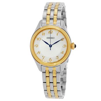 Đồng hồ Seiko SUR380P1 nữ mặt bạc hai tông màu chính hãng