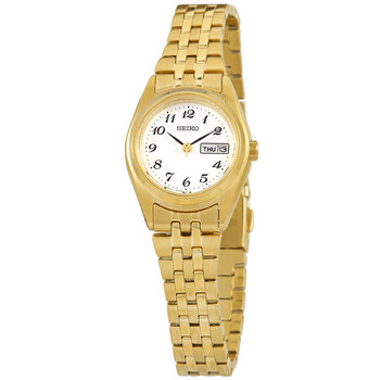 Đồng hồ Seiko Essential Quartz mặt trắng nữ SUR440 chính hãng