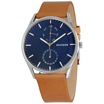 Đồng hồ Skagen Holst SKW6369 mặt xanh dây da nam chính hãng