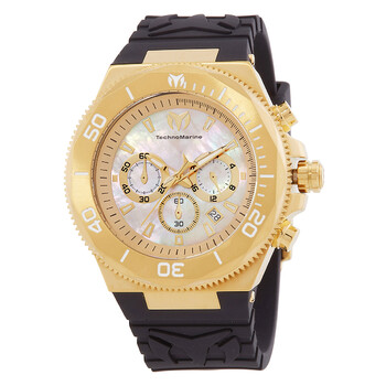 Đồng hồ nam Technomarine Manta Chronograph GMT mặt vàng TM-222079 chính hãng
