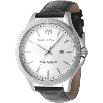 Đồng hồ nam Technomarine MoonSun Date TM-822010 mặt bạc chính hãng