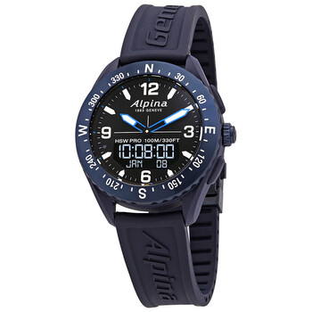 Đồng hồ thông minh nam Alpina Alpiner X mặt đen AL-283LBN5NAQ6 chính hãng