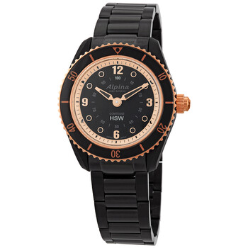 Đồng hồ thông minh nữ Alpina Black Dial AL-281BY3V4B chính hãng