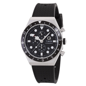 Đồng hồ nam Timex Q 3 múi giờ mặt đen TW2V70000 chính hãng