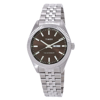 Đồng hồ Timex Waterbury Legacy Quartz mặt nâu nam TW2V46100 chính hãng