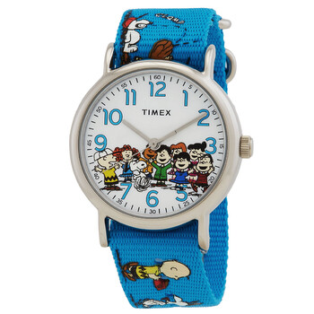Đồng hồ nam Timex Weekender x Peanuts mặt trắng TW2W19400GP chính hãng