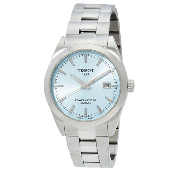 Đồng hồ Tissot Gentleman Powermatic 80 mặt số xanh băng chính hãng