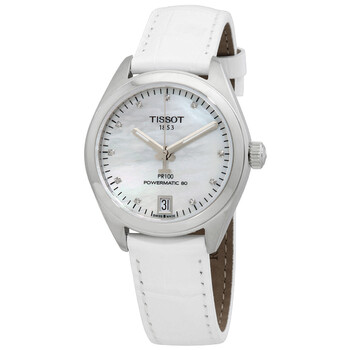 Đồng hồ Tissot PR 100 Automatic Kim cương Mặt ngọc trai trắng Nữ T1012071611600 chính hãng