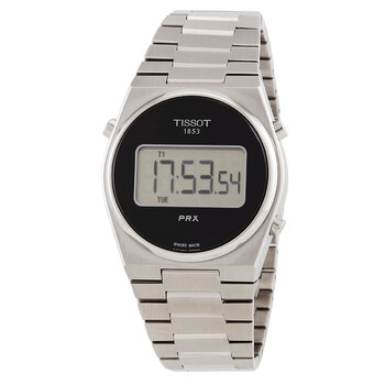 Đồng hồ nam Tissot PRX Digital Quartz mặt đen T1372631105000 chính hãng
