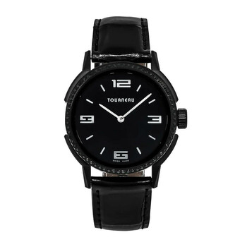 Đồng hồ Tourneau Roventa Quartz mặt đen unisex TNY350709011 chính hãng