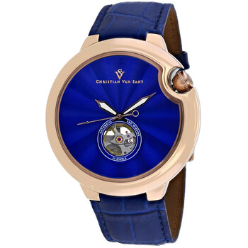 Đồng hồ tự động mặt xanh nam Christian Van Sant CV0143 chính hãng