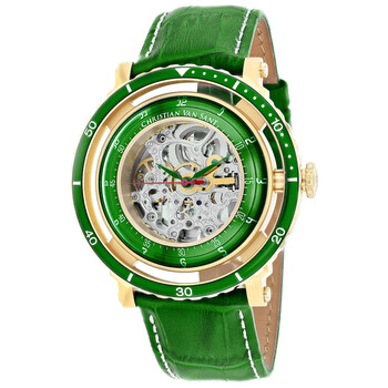 Đồng hồ tự động mặt bạc nam Christian Van Sant CV0751 chính hãng