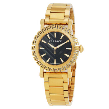 Đồng hồ Versace Greca Glam Quartz mặt đen nam VE6D00323 chính hãng