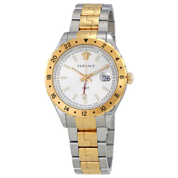 Đồng hồ Versace Hellenyium GMT mặt bạc nam V1103 0015 chính hãng