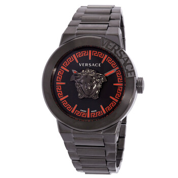 Đồng hồ Versace Medusa Infinite Quartz Kim loại Gunmetal VE7E00723 chính hãng