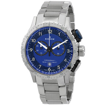 Đồng hồ Edox Chronorally 1 Quartz Nam Mặt Xanh 10114 3NBU chính hãng