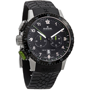 Đồng hồ nam Edox Chronorally 10305 3NV mặt đen chính hãng