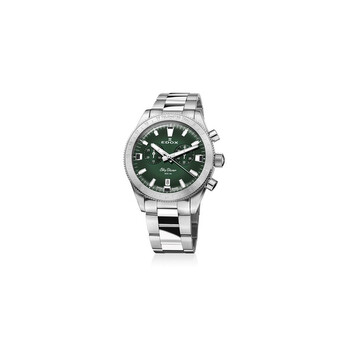 Đồng hồ Edox Skydiver Chronograph Quartz mặt xanh cho nam 10116 3 VIDN chính hãng