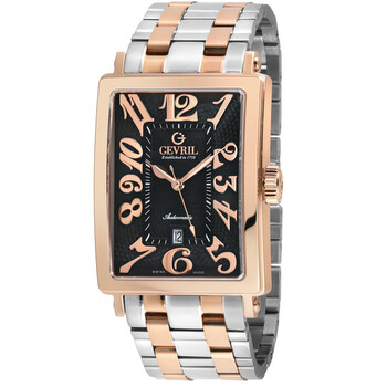 Đồng hồ nam Gevril Avenue Automatic mặt đen 15202B chính hãng
